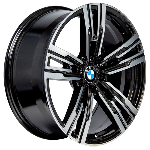 [205120R1H3078FBLACKMACHINEFACE2572.6] Rin 20 "X8.5 " 5X120 R1 SPORT H3078F BLACK MACHINE FACE 25 72.6