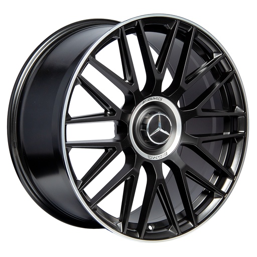 [205112R1H935FMATTEBLACKMACHINELIP4366.56] Rin 20 9.5  5X112 R1 SPORT H932F MATTE BLACK MACHINE LIP ET43 CB66.56