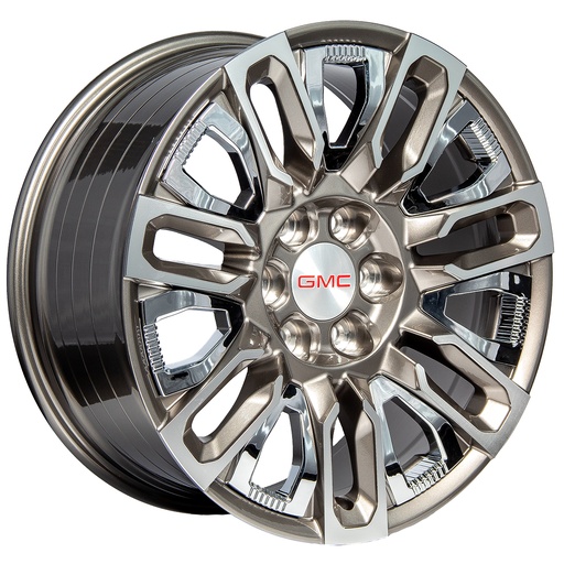 [206139.7R1TYH086GUNMETALMFINSERTCHROME2878.1] Rin 20 "X9 " 6x139.7 R1 SPORT TYH086 GUNMETAL MF INSERT CHROME 28 78.1