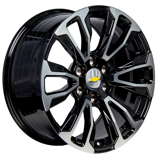 [206139.7R1TYH73BLACKMACHINEFACE2878.1] Rin 20 9 6X139.7 R1 SPORT TYH73 BLACK MACHINE FACE ET28 CB78.1