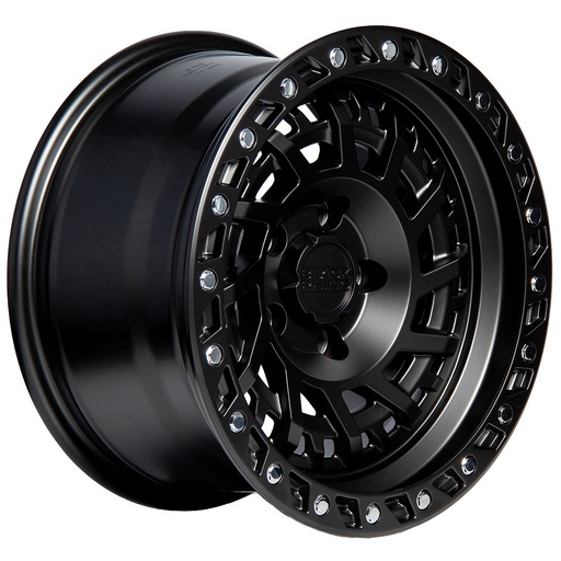 [155114.3ELIOF1120MATTEBLACKCHROMESCREW083.5] Rin 15 "X8 " 5x114.3 Elite Performance OF1120 MATTE BLACK CHROME SCREW 0 83.5